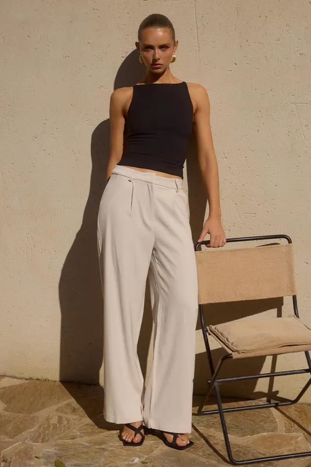 Women Basic Runaway The Label CARTER TOP Black