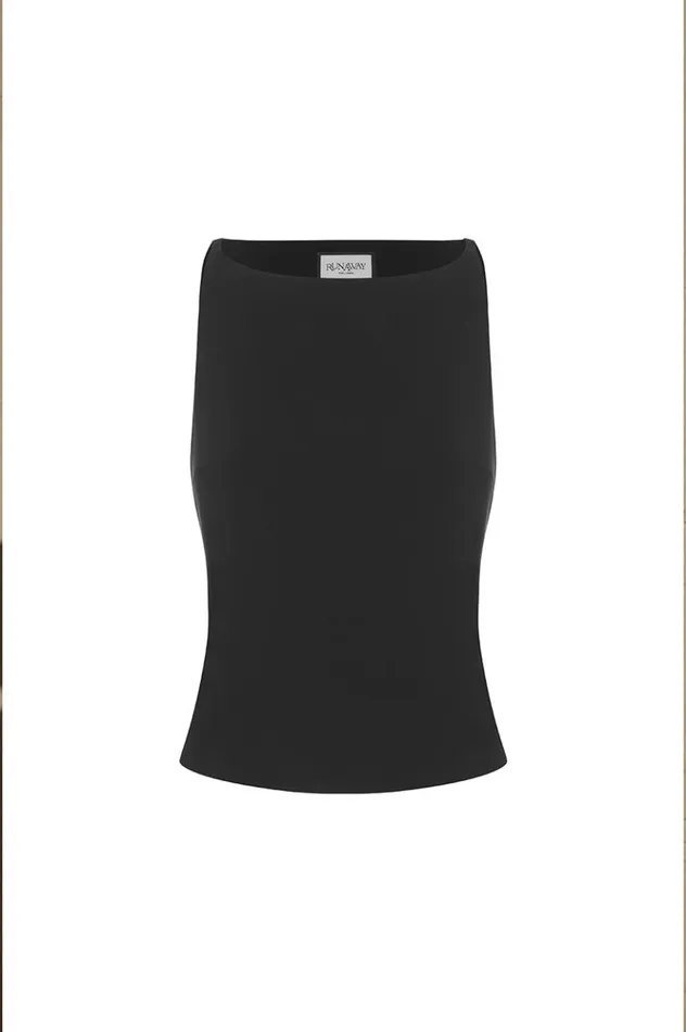 Women Basic Runaway The Label CARTER TOP Black