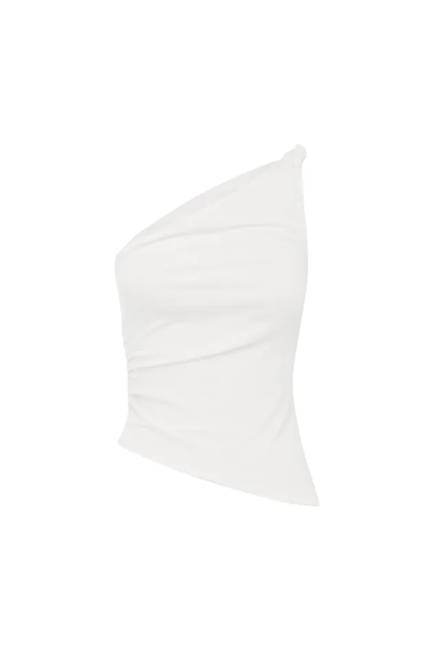 Women Basic Runaway The Label COBIE TOP White
