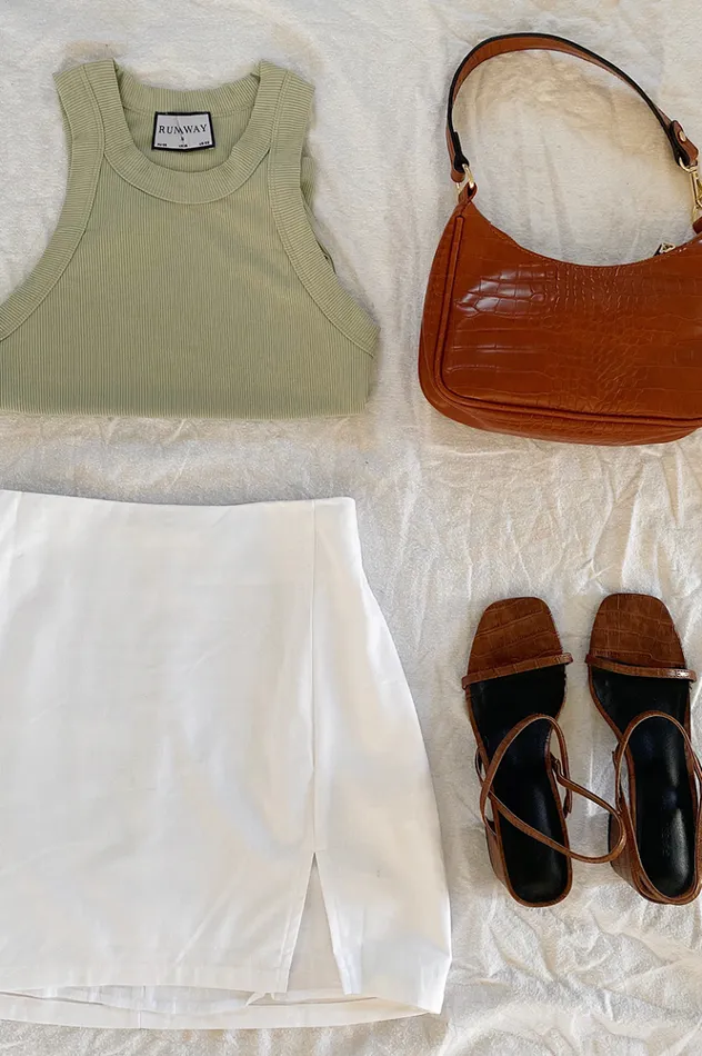 Women Basic Runaway The Label Staple Tank Pistachio Staple Tank Pistachio