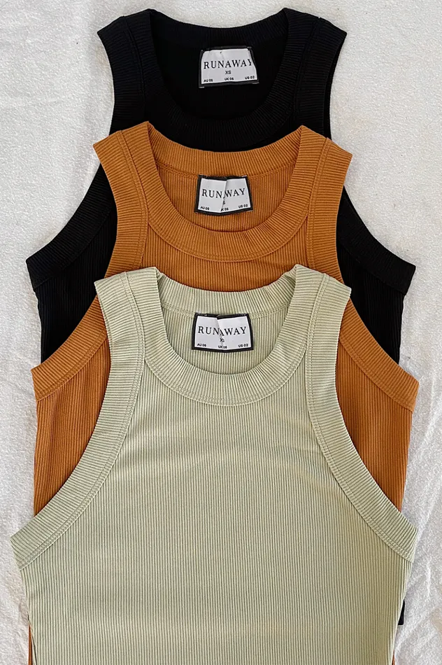 Women Basic Runaway The Label Staple Tank Pistachio Staple Tank Pistachio