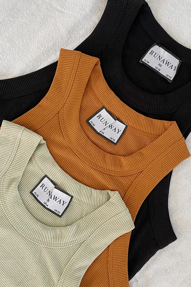 Women Basic Runaway The Label Staple Tank Pistachio Staple Tank Pistachio