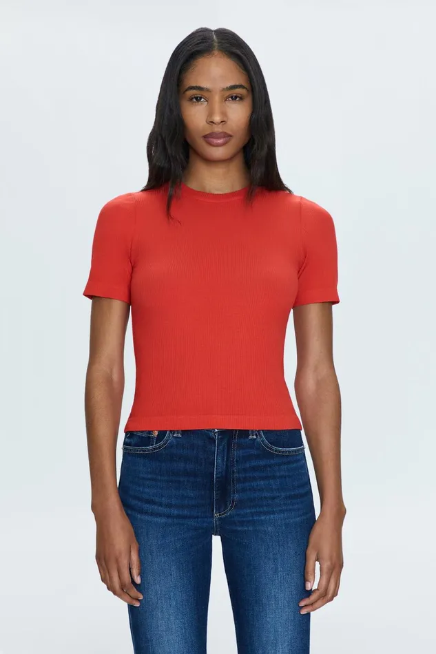 Women Bella Tee 8211 Rouge Pistola Denim Tees and Tanks