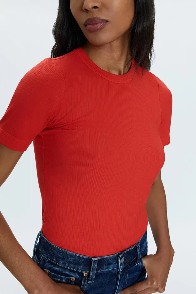 Women Bella Tee 8211 Rouge Pistola Denim Tees and Tanks
