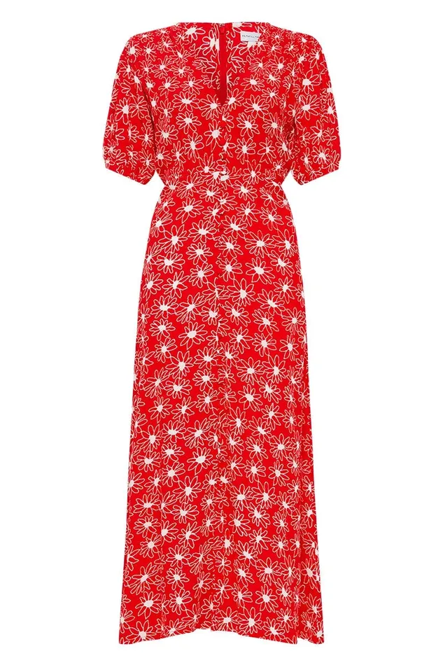 Women Bellavista Midi Dress La Isla Floral Red Exclusive 8211 Final Sale Faithfull The Brand Dresses Women Bellavista Midi Dress La Isla Floral Red Exclusive 8211 Final Sale Faithfull The Brand Dresses