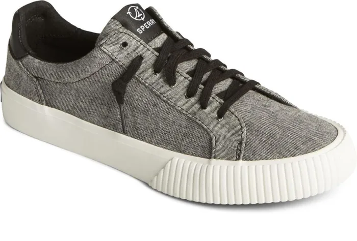 Women Bermuda SeaCycled Canvas Sneaker Black Sperry Sneakers