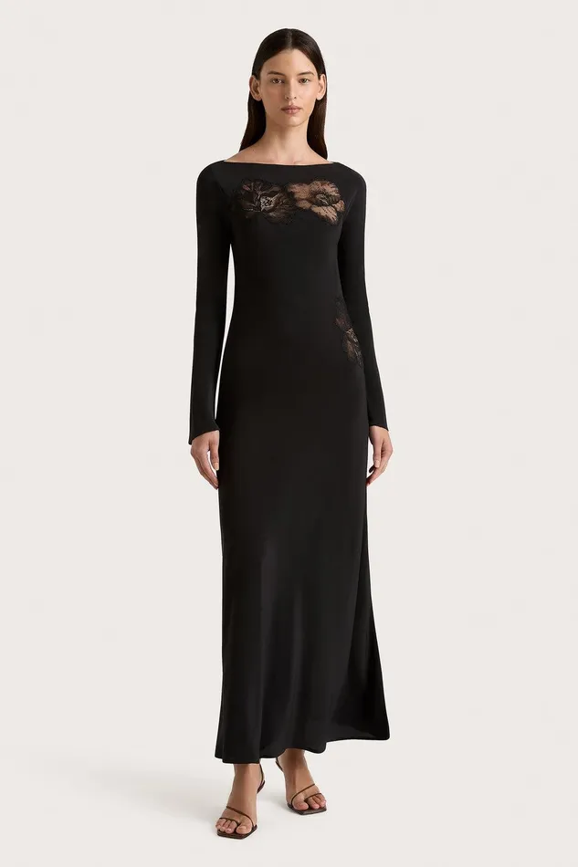 Women Biarritz Maxi Dress Black Faithfull The Brand Dresses