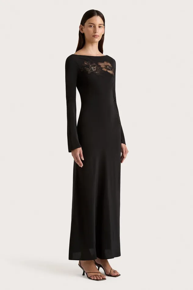Women Biarritz Maxi Dress Black Faithfull The Brand Dresses Women Biarritz Maxi Dress Black Faithfull The Brand Dresses