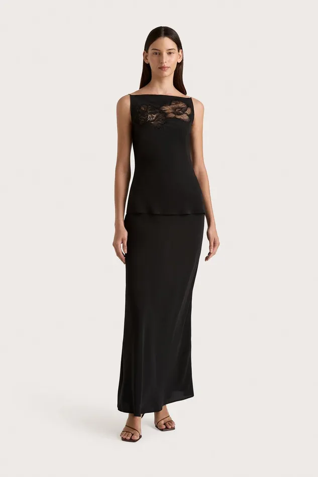Women Biarritz Maxi Skirt Black Faithfull The Brand Skirts and Shorts