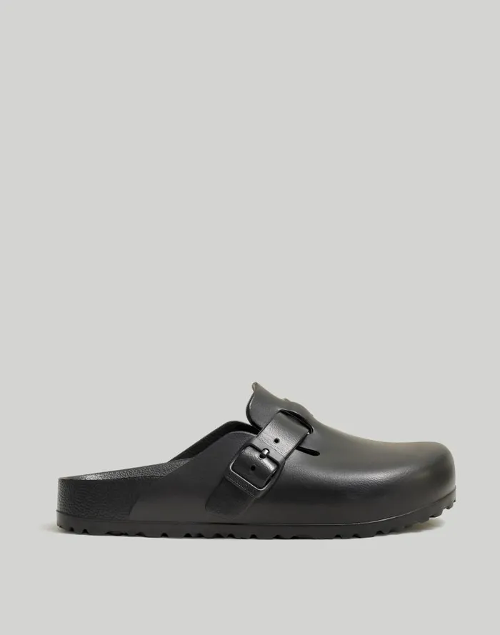 Women Birkenstock Boston EVA Sandals True Black Madewell Flats and Loafers