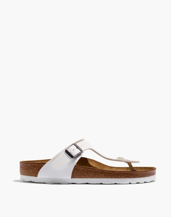 Women Birkenstock Gizeh Sandals In BirkoFlor White Madewell Sandals