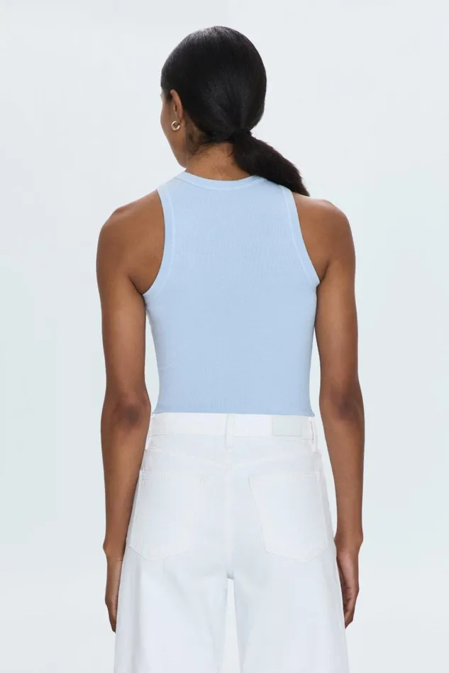 Women Blake Bodysuit 8211 Celestial Blue Pistola Denim Tees and Tanks