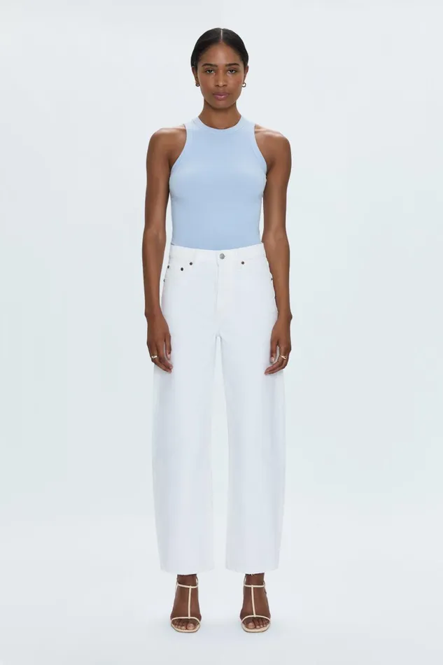 Women Blake Bodysuit 8211 Celestial Blue Pistola Denim Tees and Tanks