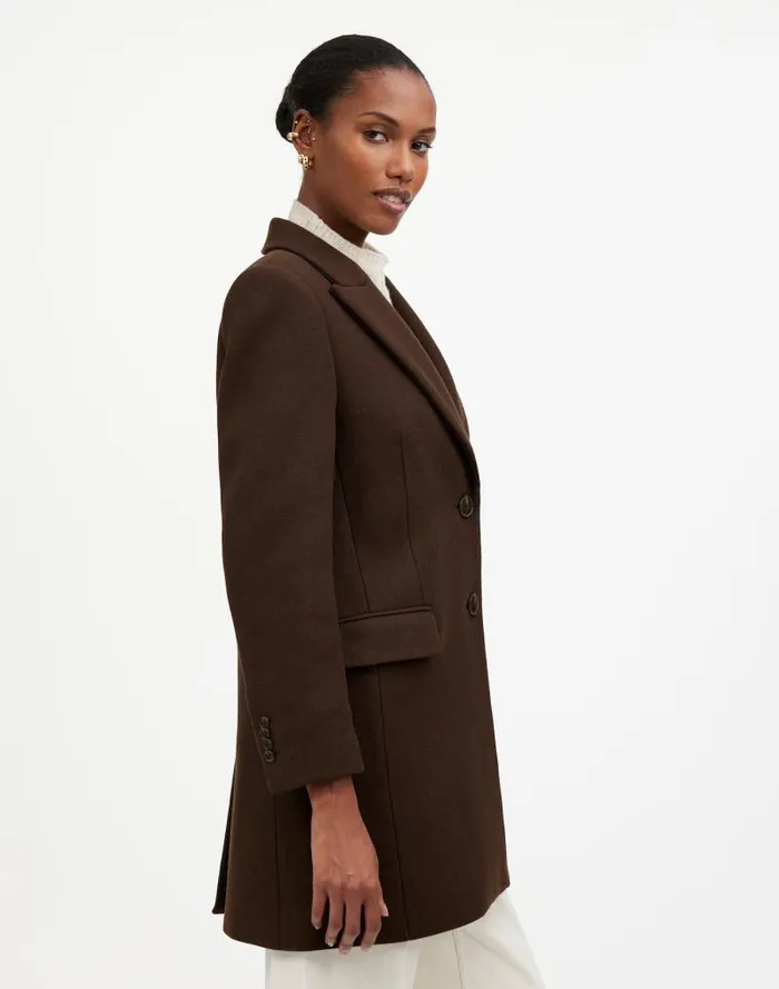 Women Blazer Coat In Insuluxe Fabric Hthr Cold Brew Madewell Coats Jackets