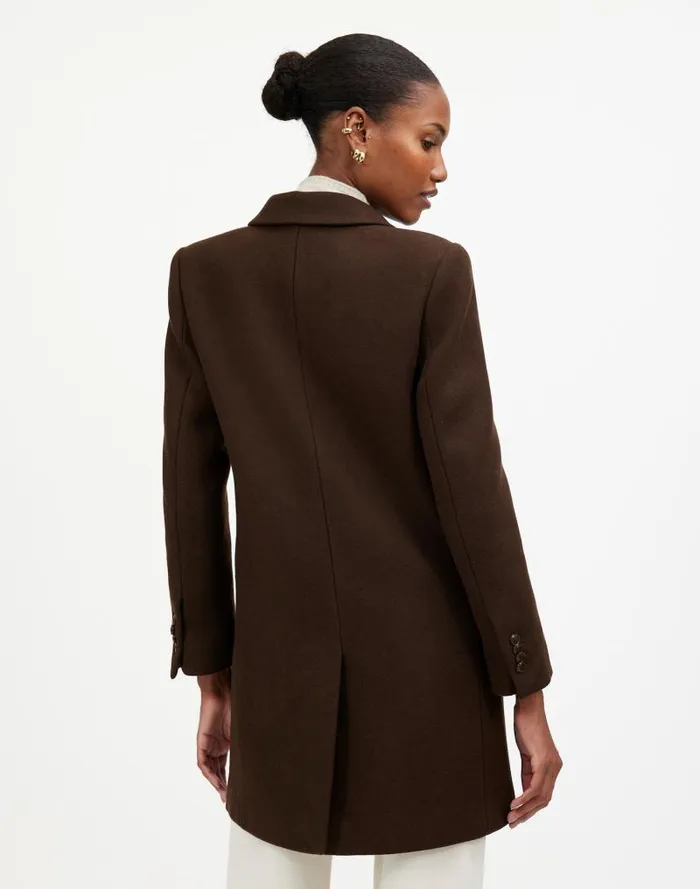 Women Blazer Coat In Insuluxe Fabric Hthr Cold Brew Madewell Coats Jackets