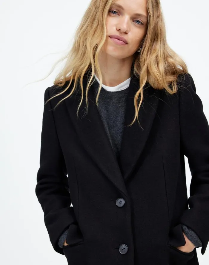 Women Blazer Coat In Insuluxe Fabric True Black Madewell Coats Jackets