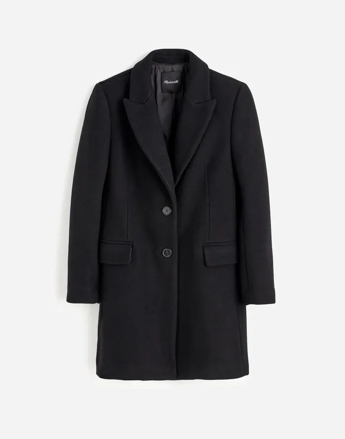 Women Blazer Coat In Insuluxe Fabric True Black Madewell Coats Jackets