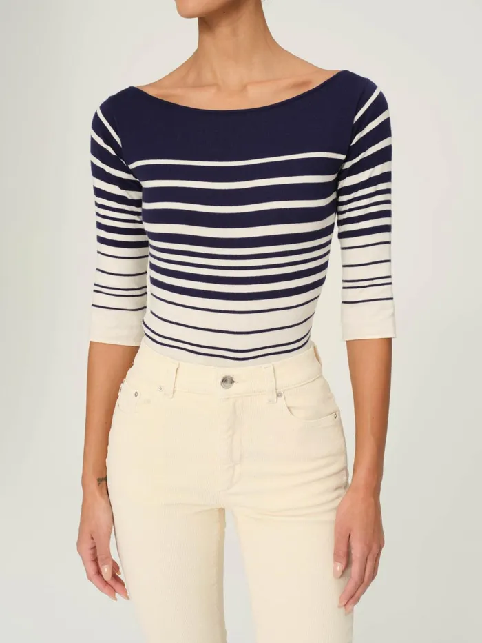Women Boatneck Top DL1961 Tops Tees