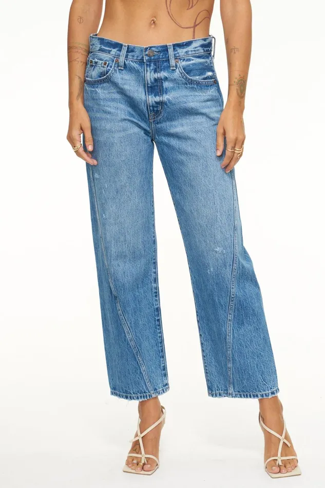 Women Bobbie Ankle Mid Loose Straight Ankle Jean 8211 Coastline Vintage Pistola Denim Denim