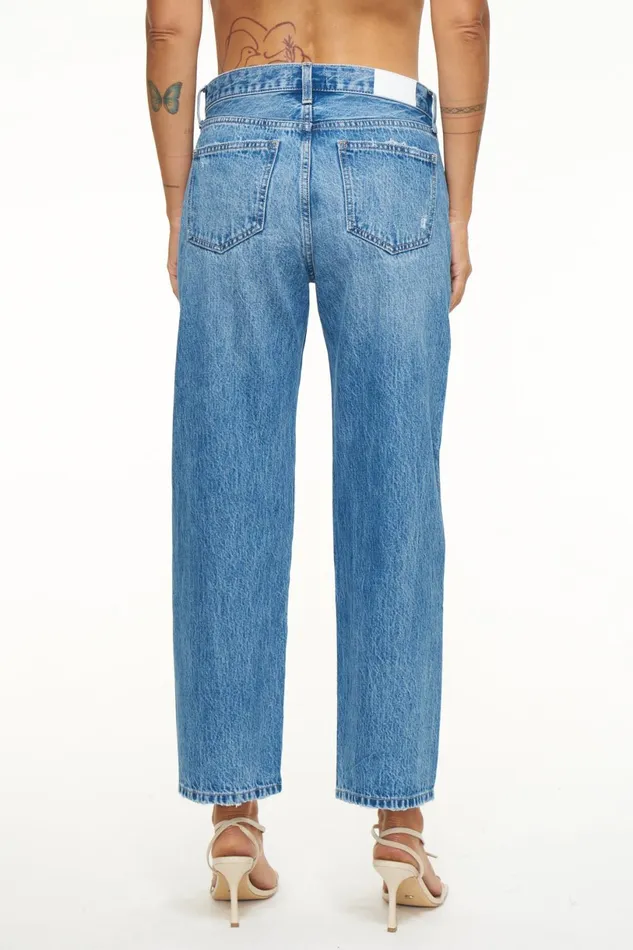 Women Bobbie Ankle Mid Loose Straight Ankle Jean 8211 Coastline Vintage Pistola Denim Denim