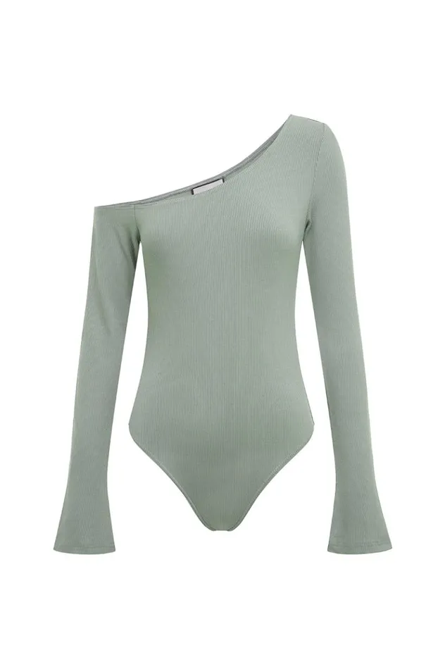 Women Bodysuits Runaway The Label KIRBY BODYSUIT Sage
