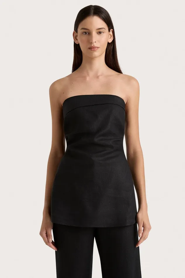 Women Boe Tunic Top Black Faithfull The Brand Tops Women Boe Tunic Top Black Faithfull The Brand Tops