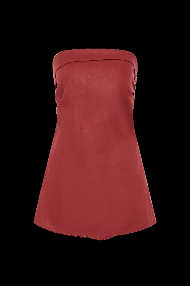 Women Boe Tunic Top Wine Faithfull The Brand Tops Women Boe Tunic Top Wine Faithfull The Brand Tops