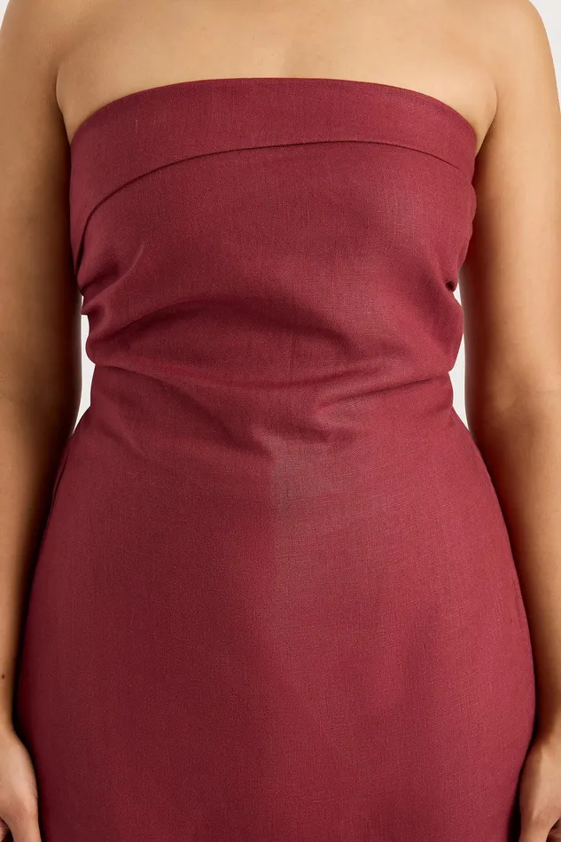 Women Boe Tunic Top Wine Faithfull The Brand Tops Women Boe Tunic Top Wine Faithfull The Brand Tops