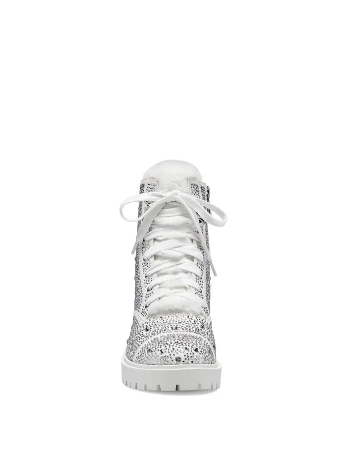 Women Boots and Booties Jessica Simpson Kalirah Boot In White White Sparkle