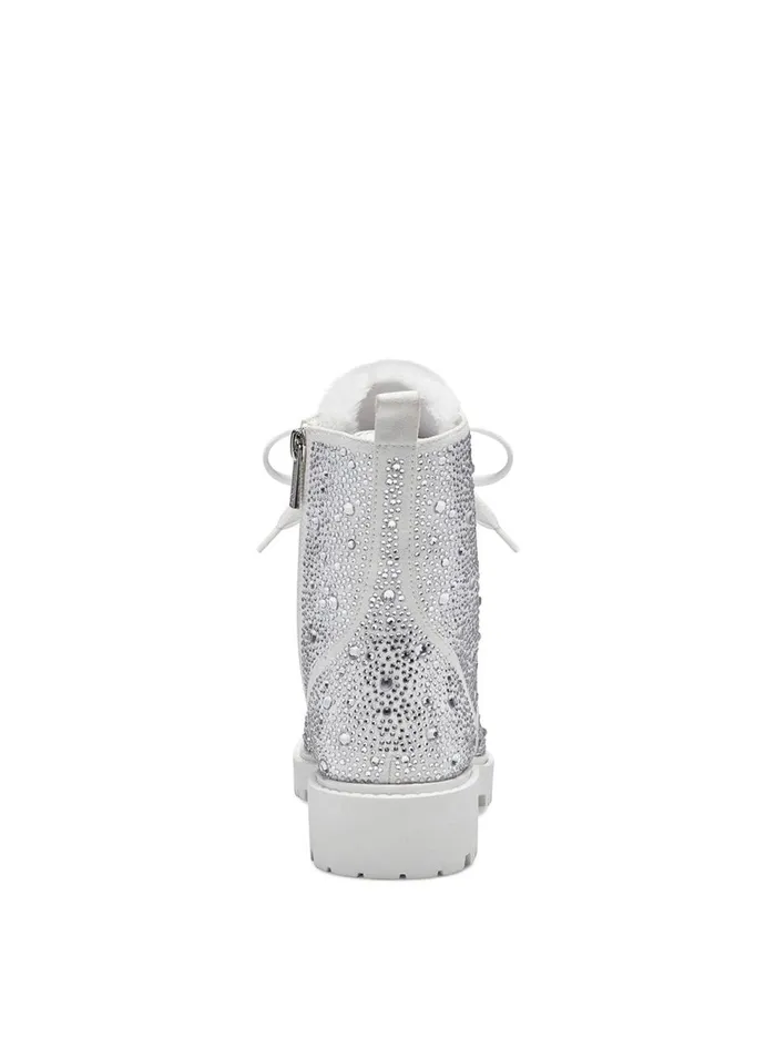 Women Boots and Booties Jessica Simpson Kalirah Boot In White White Sparkle