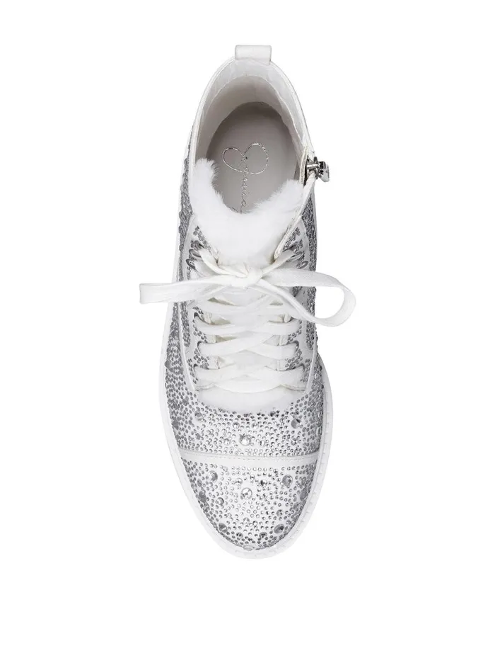 Women Boots and Booties Jessica Simpson Kalirah Boot In White White Sparkle