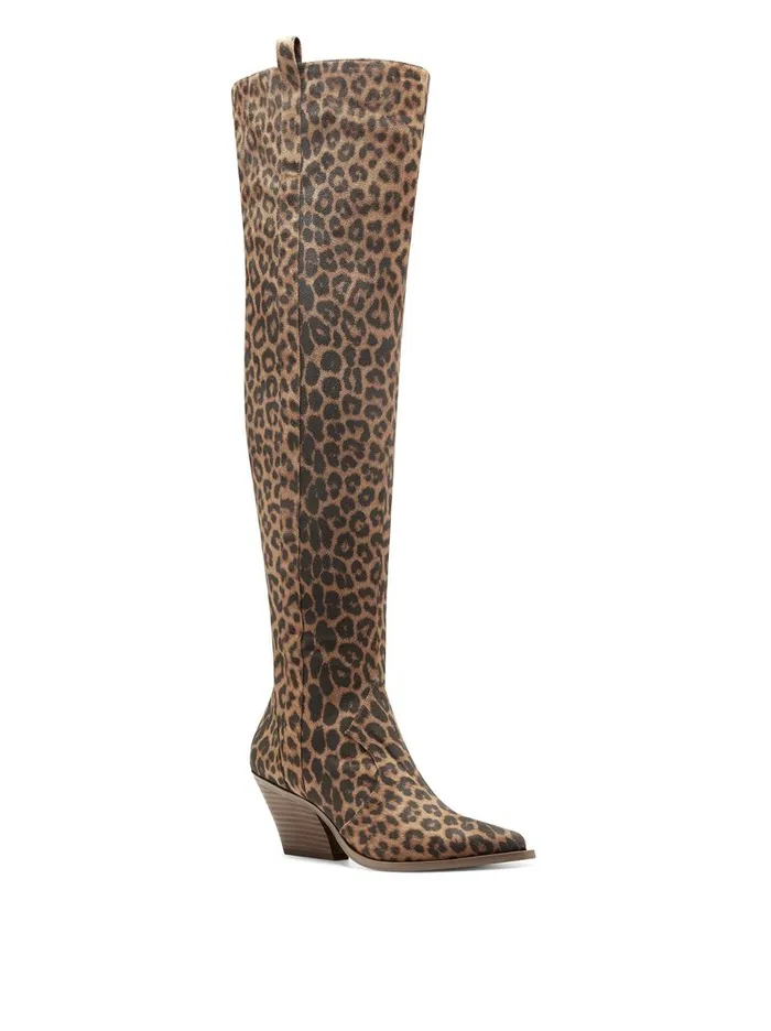 Women Boots and Booties Jessica Simpson Zeana Boot In Leopard Natural Leopard