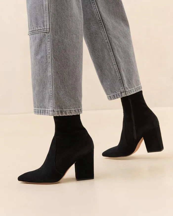 Women Boots Loeffler Randall Isla Black Suede Slim Ankle Bootie L Ankle Boots L Footwear Women Boots Loeffler Randall Isla Black Suede Slim Ankle Bootie L Ankle Boots L Footwear