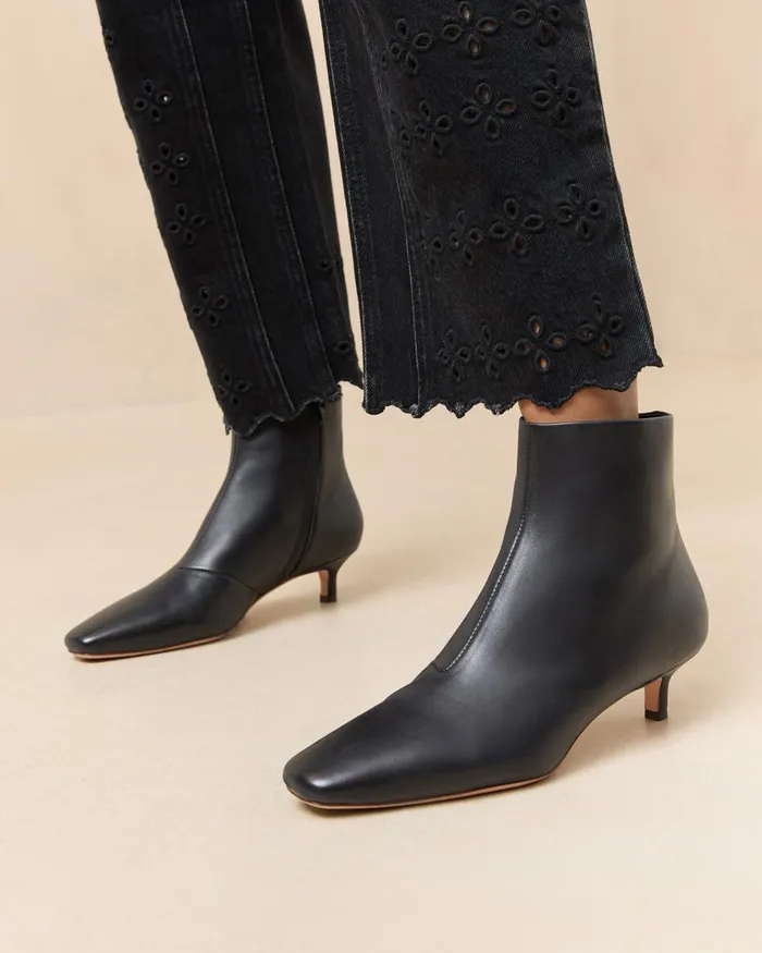 Women Boots Loeffler Randall Marcella Black Leather Ankle Boot Women Boots Loeffler Randall Marcella Black Leather Ankle Boot