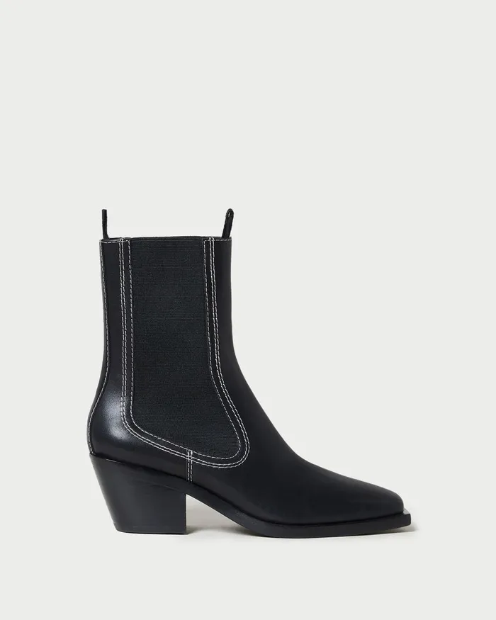 Women Boots Loeffler Randall Nat Black Mid Western Boot I Ankle Boots I Footwear Women Boots Loeffler Randall Nat Black Mid Western Boot I Ankle Boots I Footwear