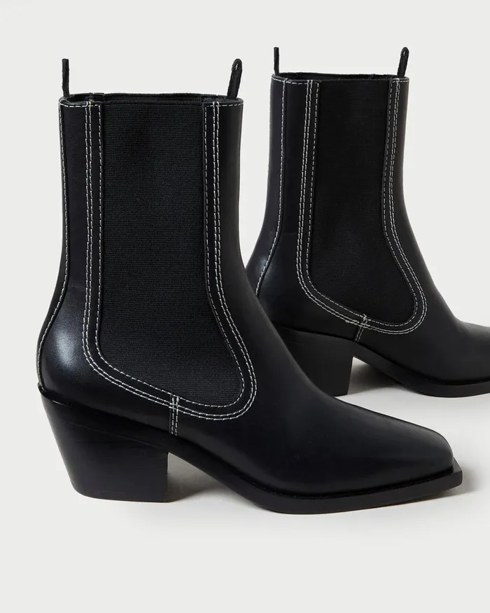 Women Boots Loeffler Randall Nat Black Mid Western Boot I Ankle Boots I Footwear Women Boots Loeffler Randall Nat Black Mid Western Boot I Ankle Boots I Footwear