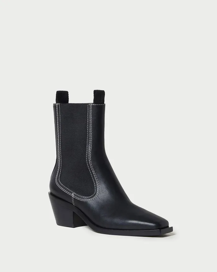 Women Boots Loeffler Randall Nat Black Mid Western Boot I Ankle Boots I Footwear Women Boots Loeffler Randall Nat Black Mid Western Boot I Ankle Boots I Footwear