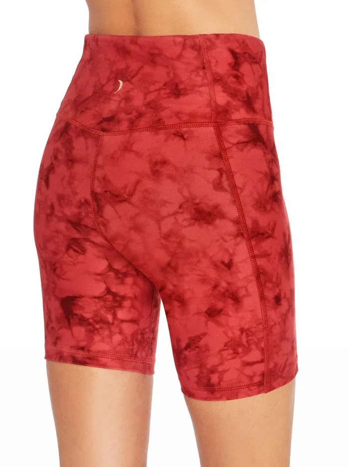 Women Bottoms Jessica Simpson Tummy Control Bermuda In Mineral Red Ink Tie Dye Mineral Red Ink Tie Dye