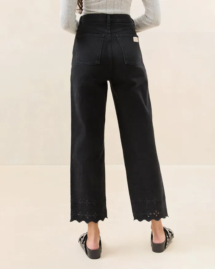 Women Bottoms Loeffler Randall Demi Embroidered Pant Women Bottoms Loeffler Randall Demi Embroidered Pant