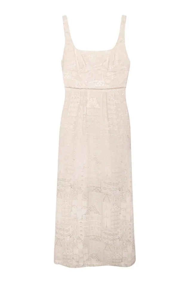 Women Bridal RIXO Benedict Town House Jacquard Antique White Women Bridal RIXO Benedict Town House Jacquard Antique White