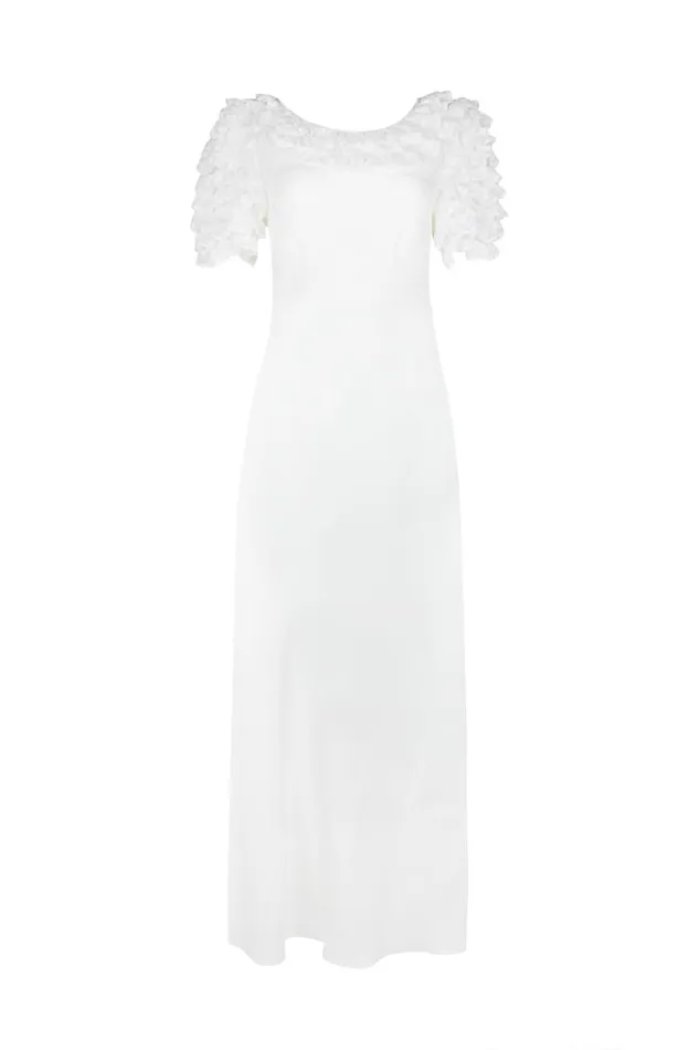 Women Bridal RIXO Cordette Satin Back Silk Crepe Women Bridal RIXO Cordette Satin Back Silk Crepe