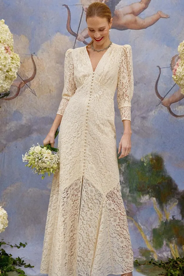 Women Bridal RIXO Fleur Corded Lace