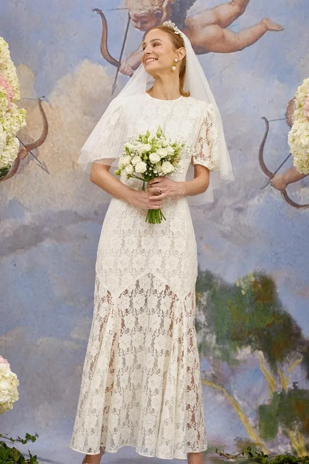 Women Bridal RIXO Louella Floral Lace