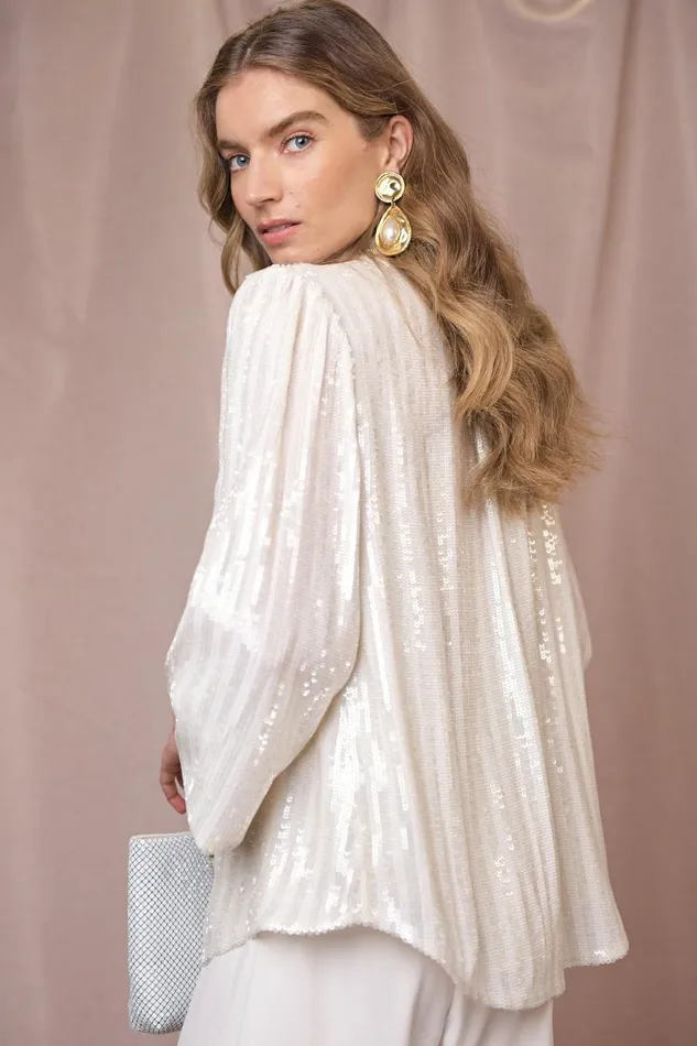 Women Bridal RIXO Moss Ivory Sequin Women Bridal RIXO Moss Ivory Sequin