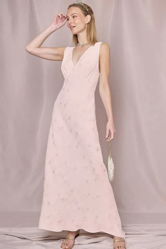 Women Bridal RIXO Sandrine Glitter Star Blush Women Bridal RIXO Sandrine Glitter Star Blush