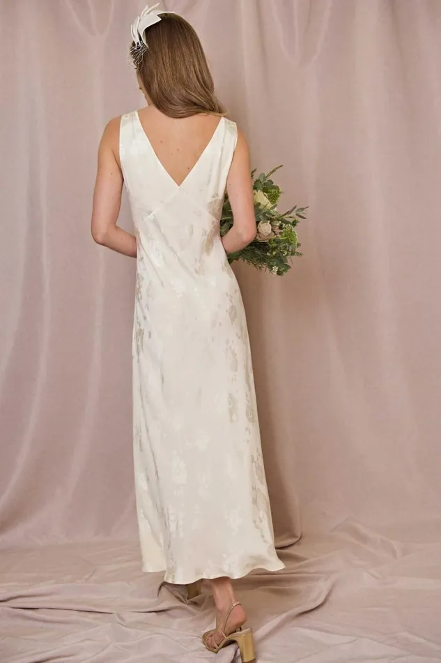 Women Bridal RIXO Sandrine Ivory Poppy Jacquard Women Bridal RIXO Sandrine Ivory Poppy Jacquard