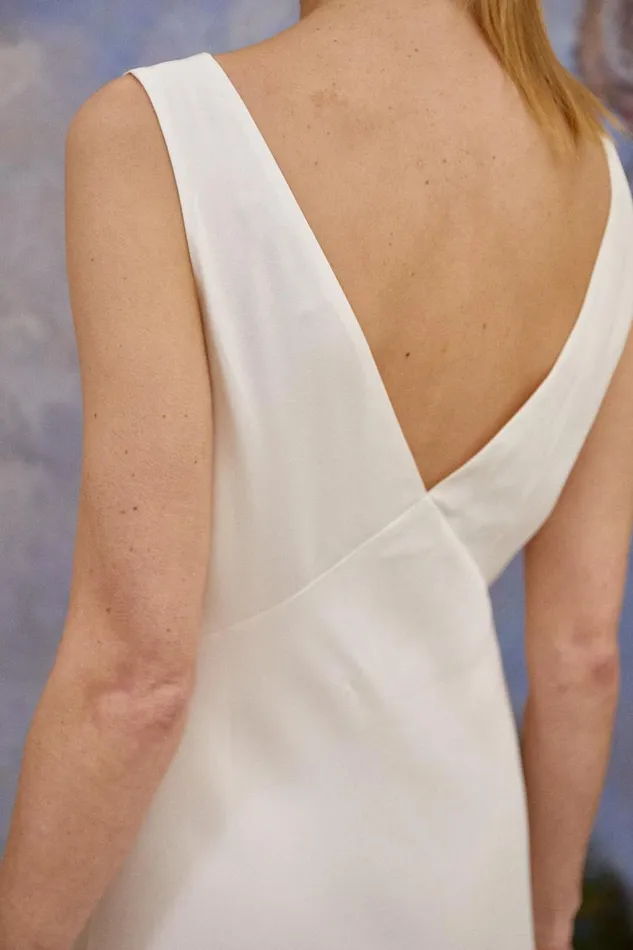 Women Bridal RIXO Zeta Satin Back Silk Crepe Women Bridal RIXO Zeta Satin Back Silk Crepe