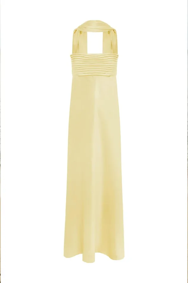 Women Bridesmaids Dresses Runaway The Label ELSA MAXI DRESS Lemon
