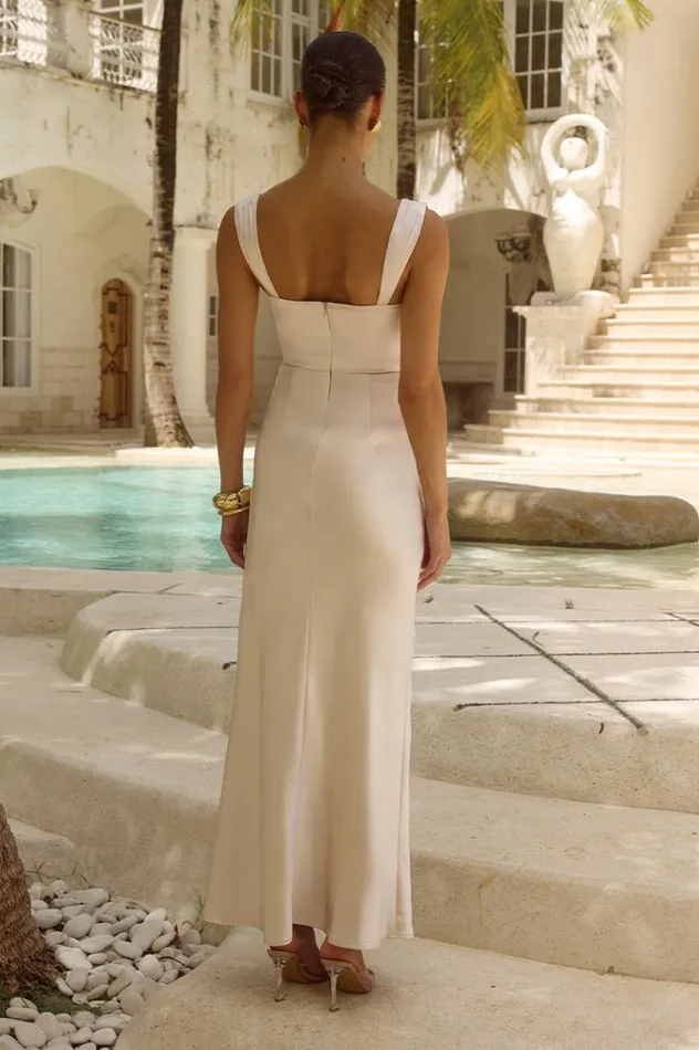 Women Bridesmaids Dresses Runaway The Label MARGOT MAXI DRESS Ivory