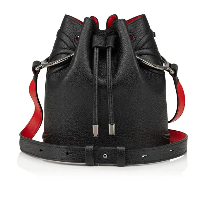 Women By My Side Bucket Bag 8211 Grained Calf Leather 8211 Black Black Christian Louboutin Shoulder Bags Women By My Side Bucket Bag 8211 Grained Calf Leather 8211 Black Black Christian Louboutin Shoulder Bags